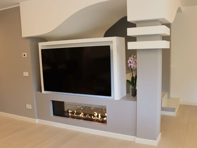 Встроенный камин с двойным фасадом из биоэтанола bioKamino Bkbf ARCH-00050173 - Вид №1