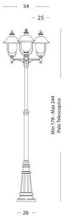 SOVIL Садовый светильник из алюминия и меди Rustica sun-id-1432723 - Вид №5