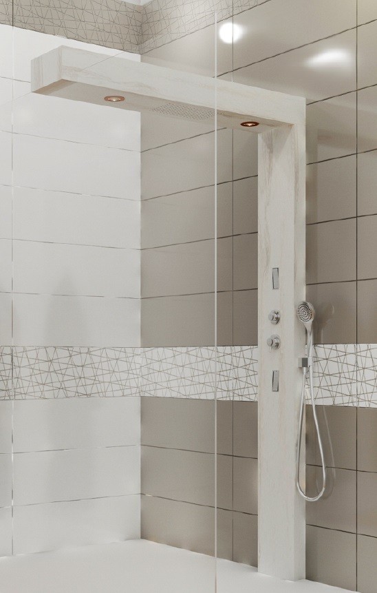 Душевая гидромассажная панель Beam 00787 4FW Словения Kolpa-San - Вид №1