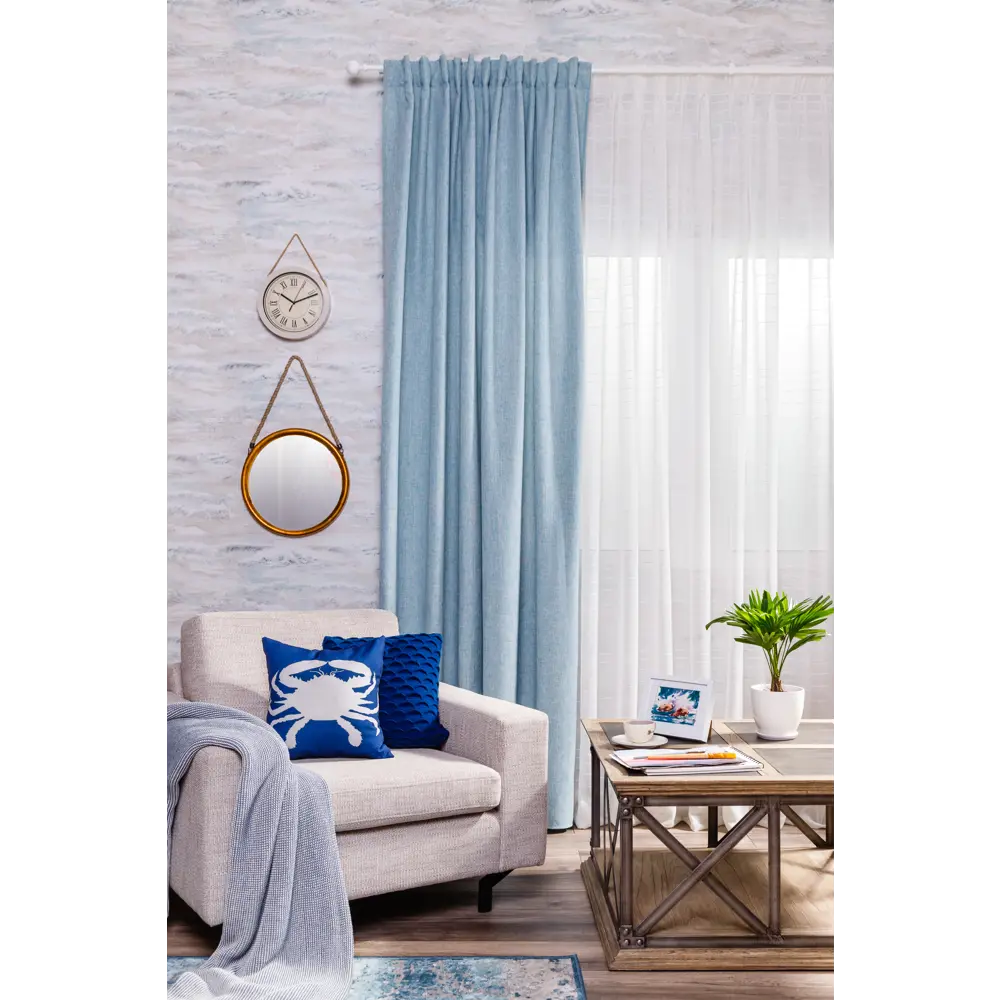Штора на ленте Looks 200х260 см цвет бирюзовый 18614166 STLM-2192856 INSPIRE  - Вид №9