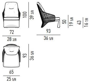 Minotti Кресло Bergere sun-id-1382733 - Вид №5