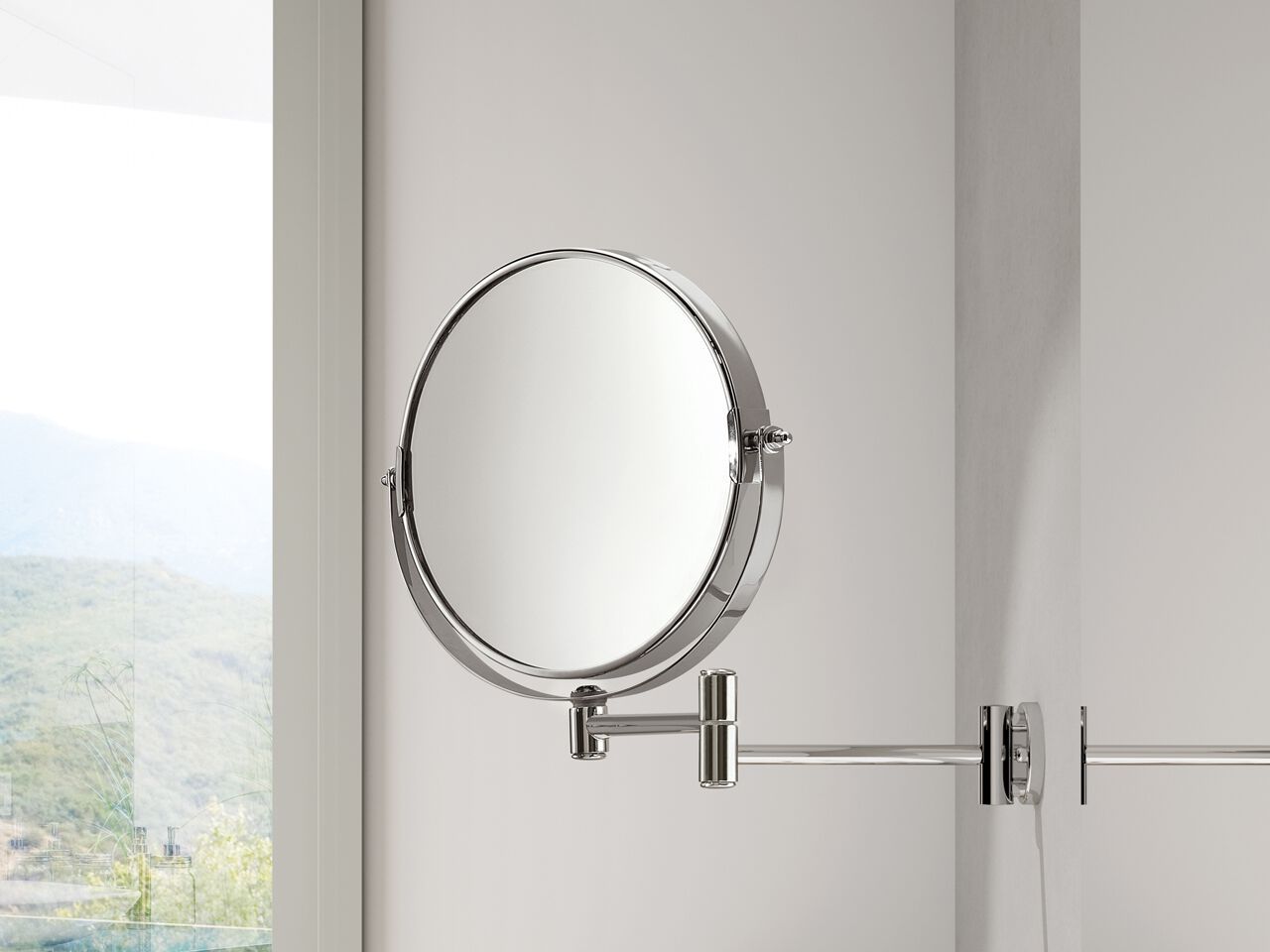 Настенное круглое увеличительное зеркало GEDY MICHEL ARCH-00143122 - Вид №2