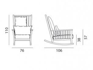 Gervasoni Садовое кресло-качалка в ироко Gervasoni outdoor sun-id-1460659 - Вид №6