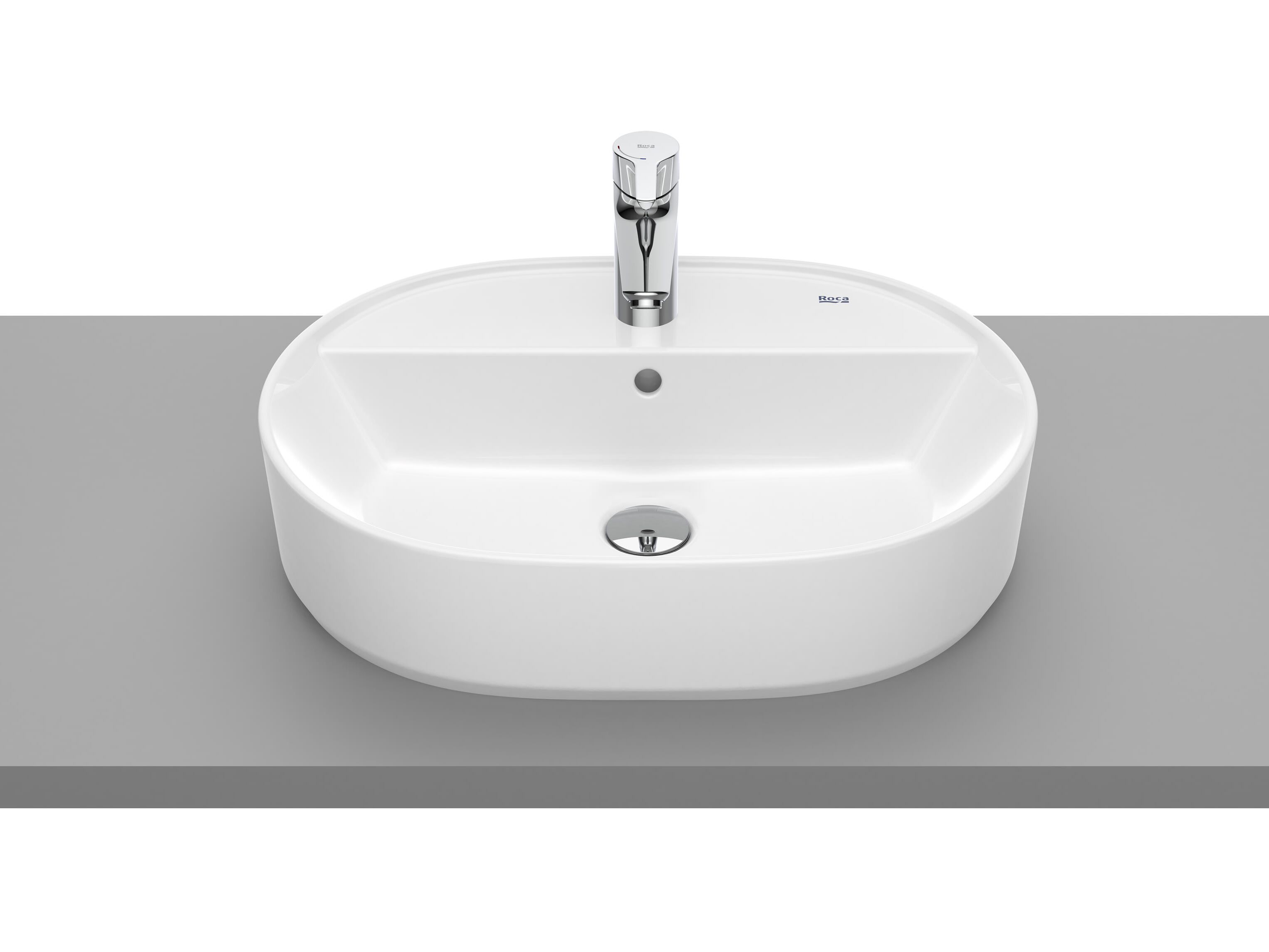 Фарфоровая столешница овальная раковина Roca The Gap ARCH-00152373 - Вид №1