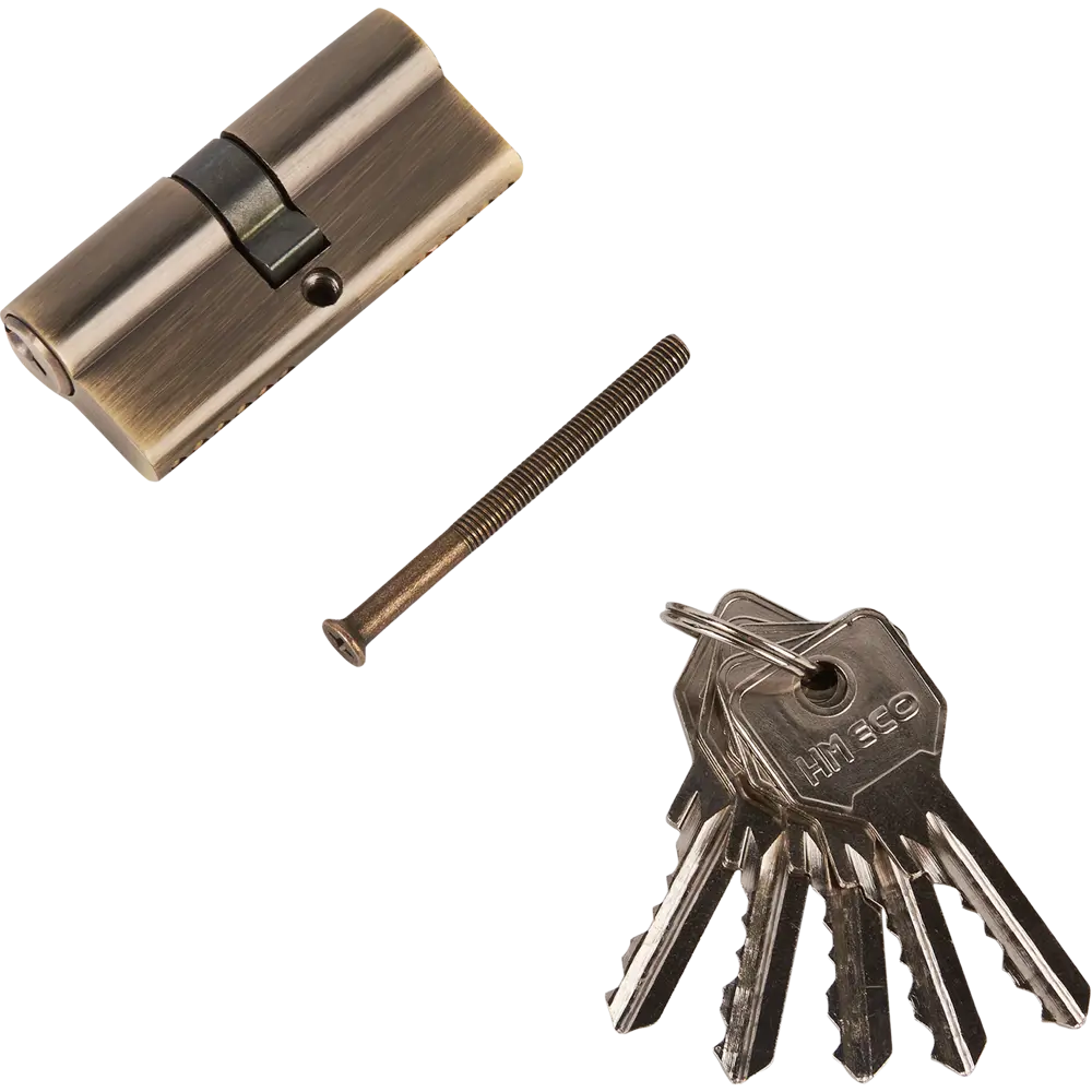 Цилиндр дверной НОРА-М Есо-std Z бронза с комплектом ключей 83684396 ECO Z STLM-0043448 - Вид №1