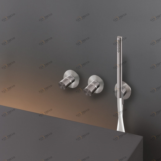 Настенный 2 смесители, установленные для ванной / душем с цилиндрическая ручного душа диаметром 18 м т < / р> CAR54 CEADESIGN 