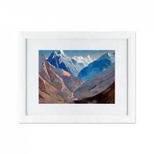 Картина в деревянной раме 47х60 см "Гора «М», 1931г" КАРТИНЫ В КВАРТИРУ  093756 Белый;коричневый;разноцветный