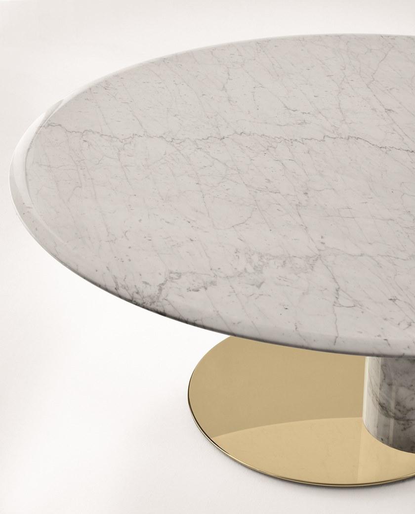 Gallotti&Radice Овальный стол из каррарского мрамора Oto sun-id-1475466 - Вид №1
