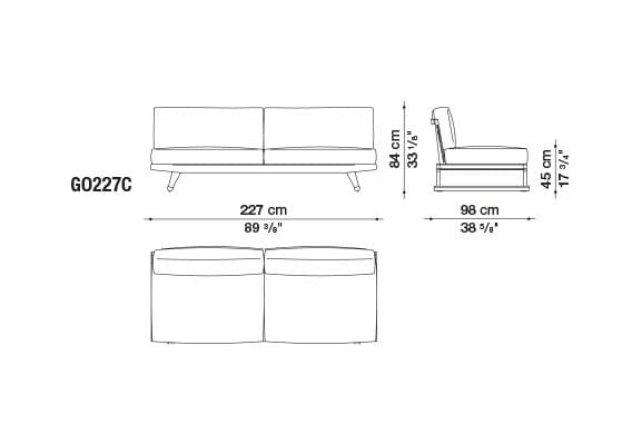 Ткань сад диван с полуостровом B&B Italia Outdoor Чт ARCH-00073529 - Вид №18
