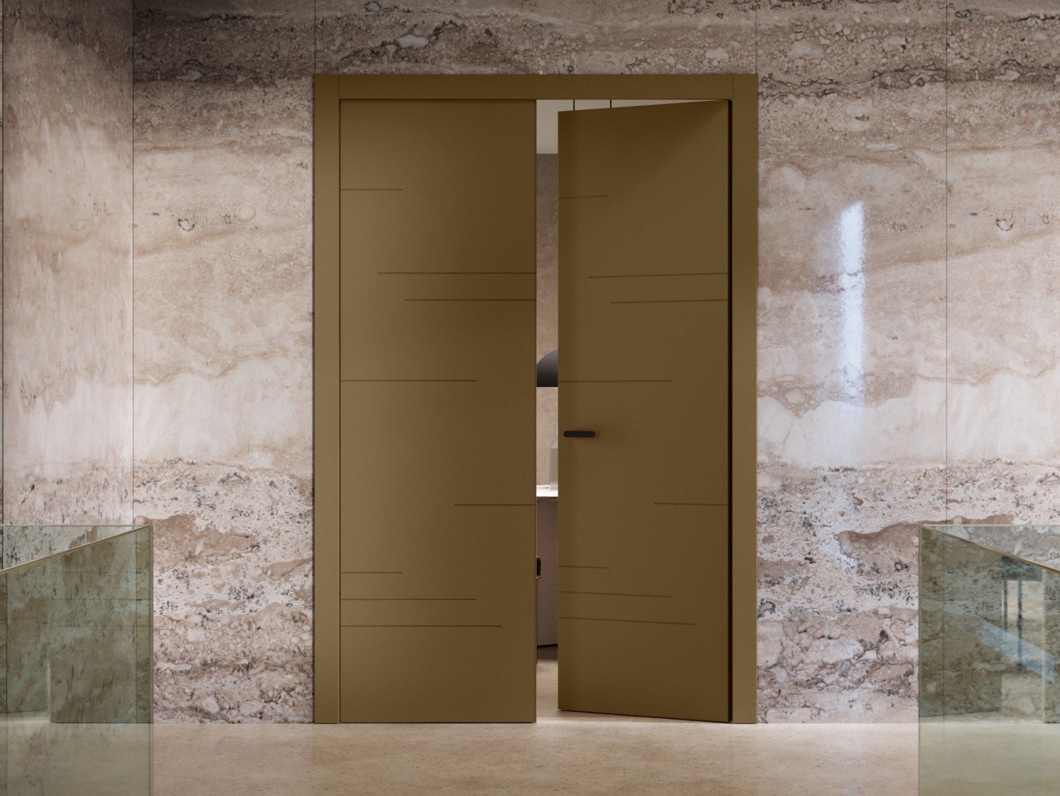 Деревянные двойные распашные двери FERREROLEGNO Collectifl ARCH-00063564 - Вид №1