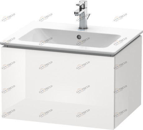 LC614002222 L-Cube Тумбочка подвесная Белый глянцевый декор Duravit