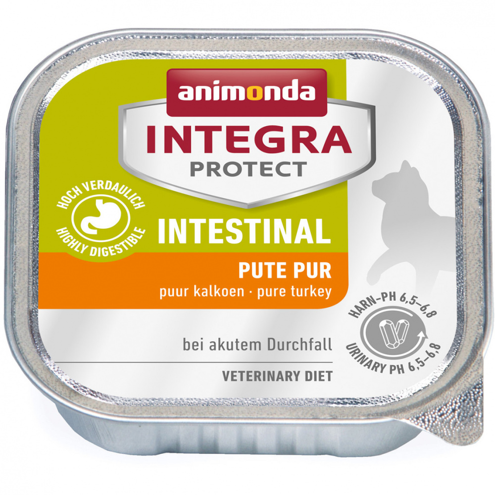 ПР0047953 Корм для кошек Integra Intestinal с индейкой при нарушении пищеварения, конс. 100г Animonda 