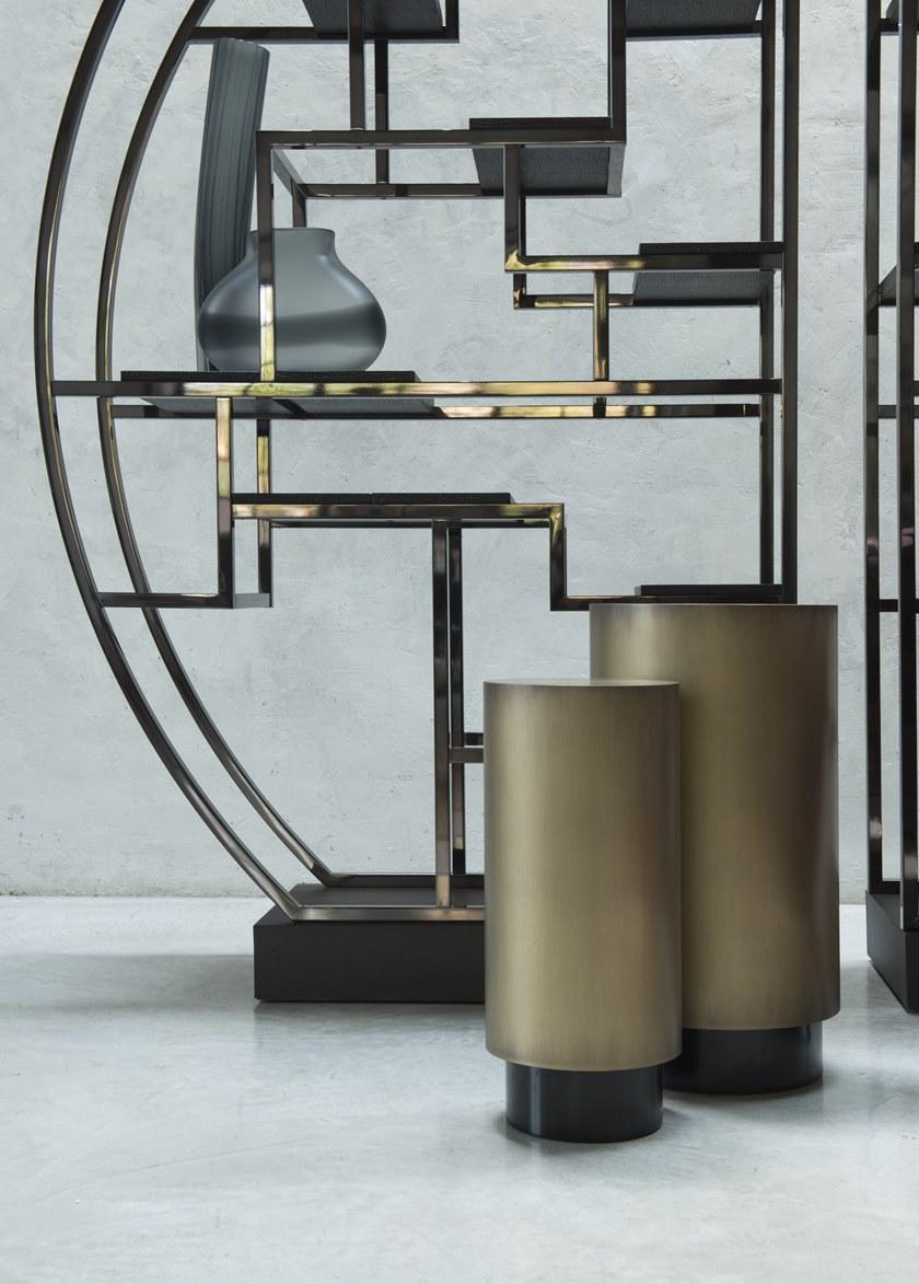 Gianfranco Ferré Home Круглый журнальный столик из лакированного металла sun-id-1401754 - Вид №2