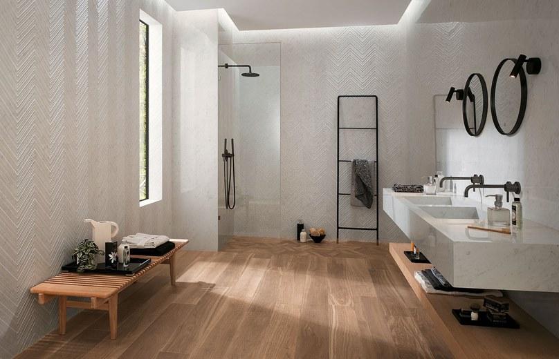 FAP ceramiche Белая плитка для стен с эффектом мрамора Roma classic sun-id-1365570 - Вид №5