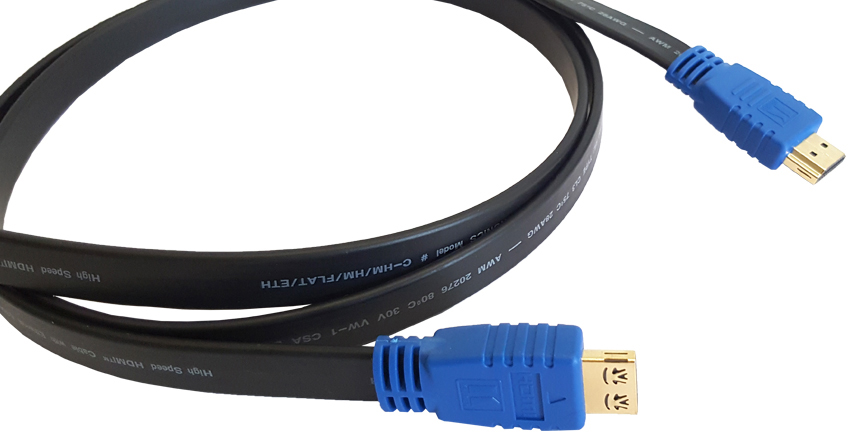 C-HM/HM/FLAT/ETH-25 Кабель hdmi-hdmi (вилка - вилка), 7,6 м Kramer Santreyd 