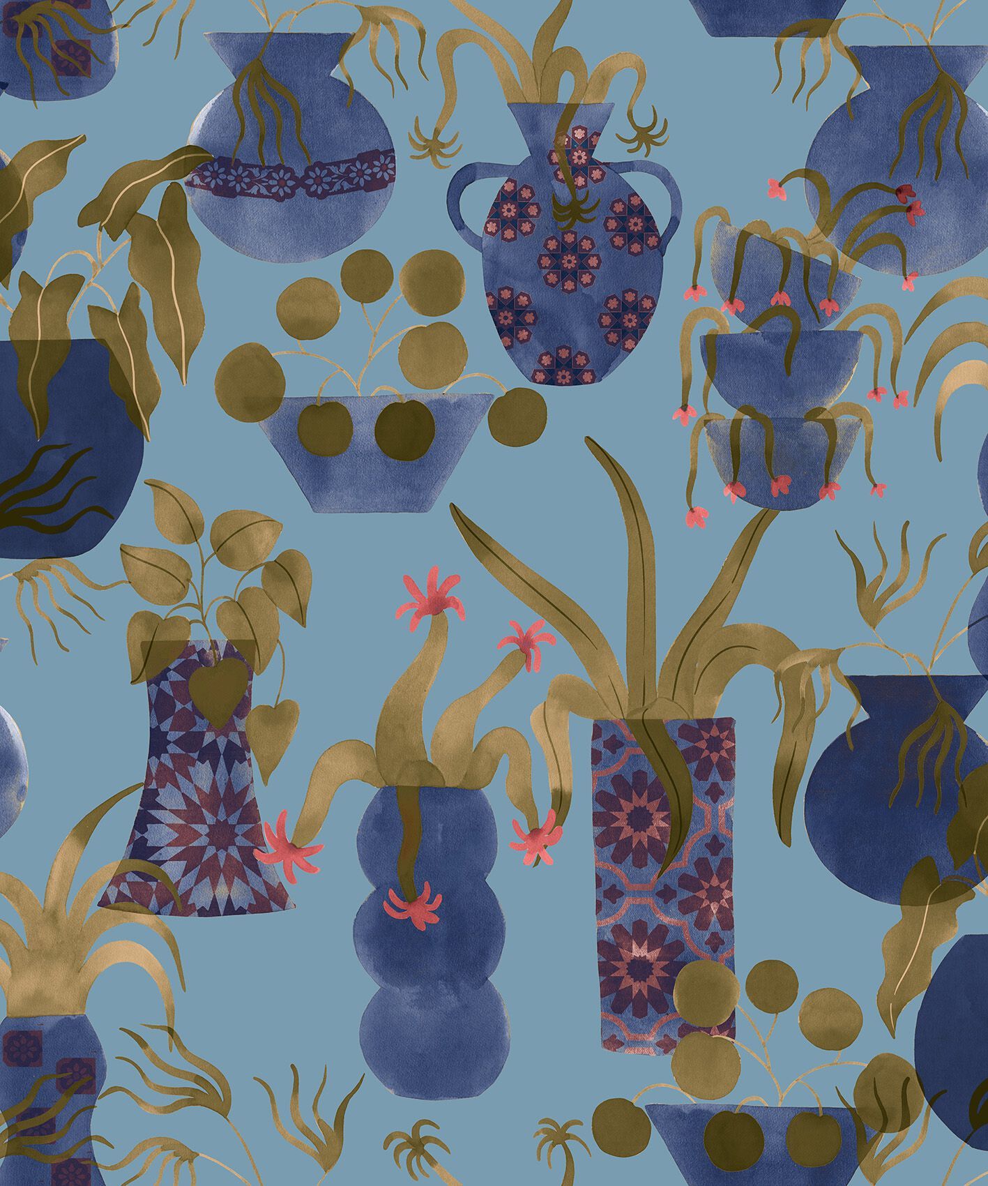 Обои с цветочными мотивами Jannelli&Volpi ANFORE ARCH-00075015 - Вид №3