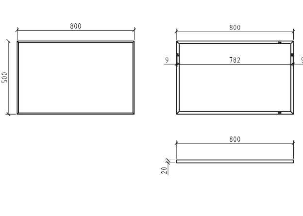 Зеркало BelBagno SPC-800  - Вид №1