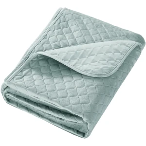 Покрывало Velvet 200x220 см полиэстер цвет серо-зеленый 88035624 STLM-2029968