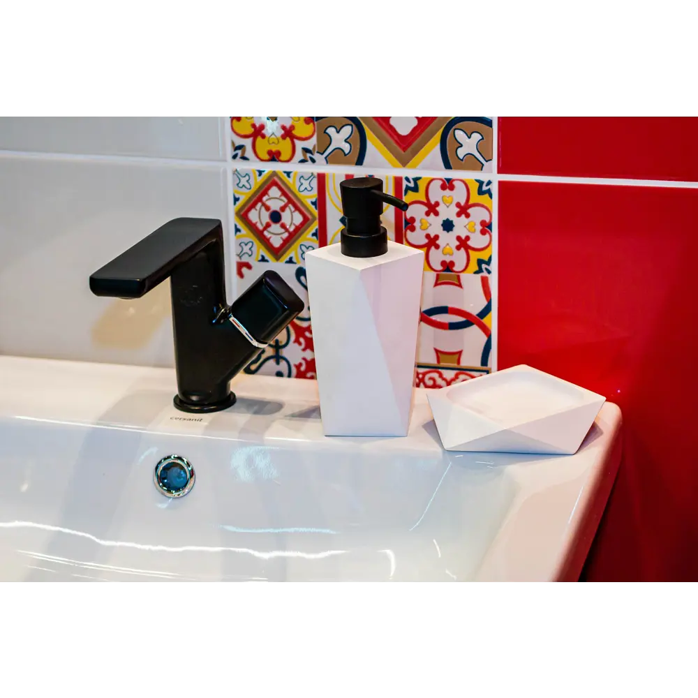 Дозатор для жидкого мыла Vidage Isbirni полирезина цвет белый STLM-2083967 - Вид №4