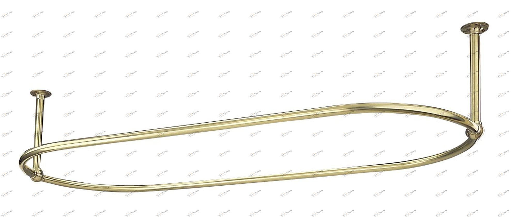 Traditional bathrooms Карниз для штор OVAL винтажный Scr1.1.nk 