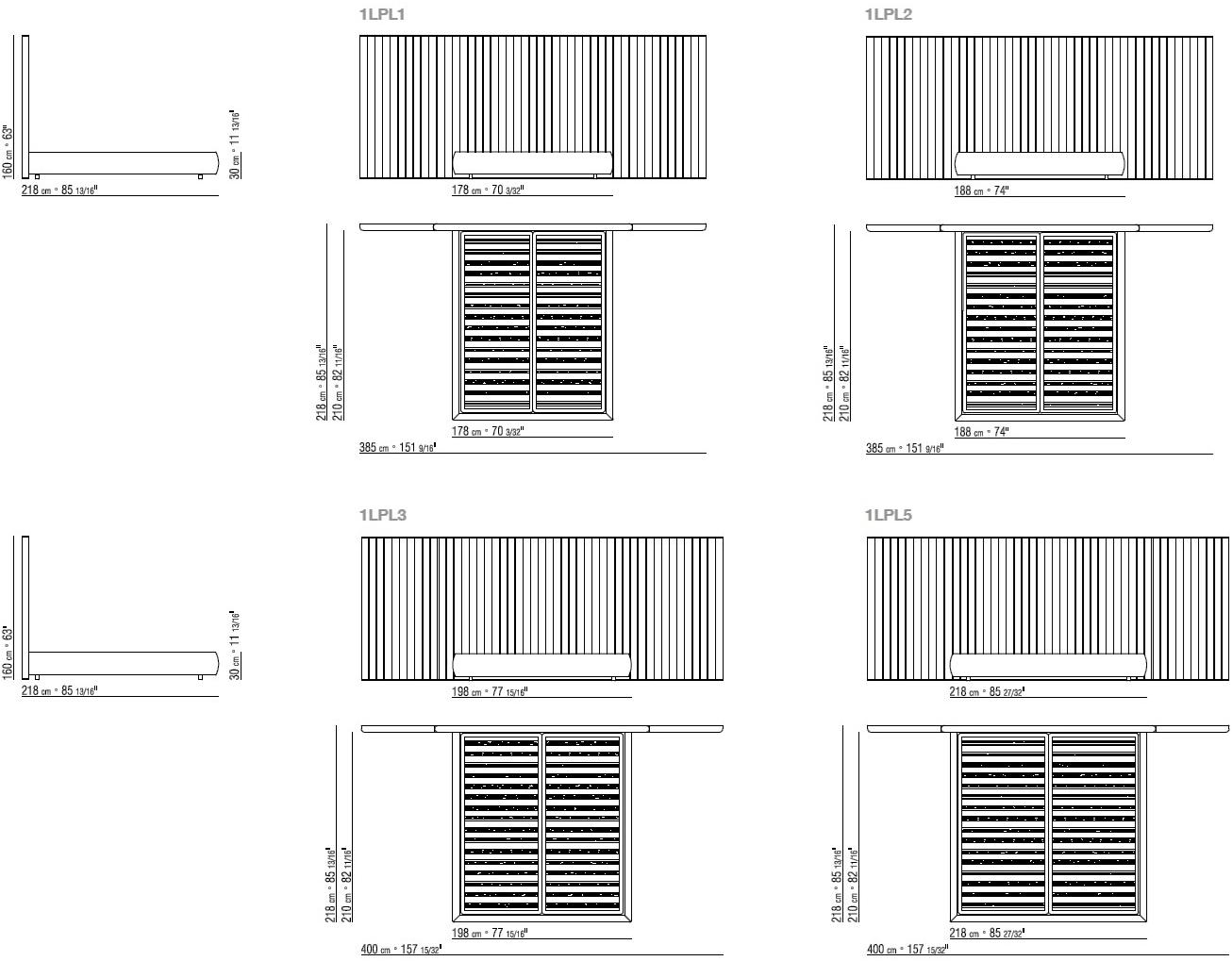 Flexform Двуспальная кровать из ткани с высоким изголовьем sun-id-1436167 - Вид №4