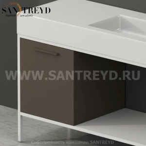 SS4548CS2 Тумба с открывающейся левой створкой (с 1 стеклянной полкой) Globo