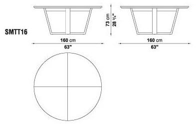Maxalto Круглый мраморный стол с ленивой сьюзан Xilos sun-id-1395030 - Вид №5