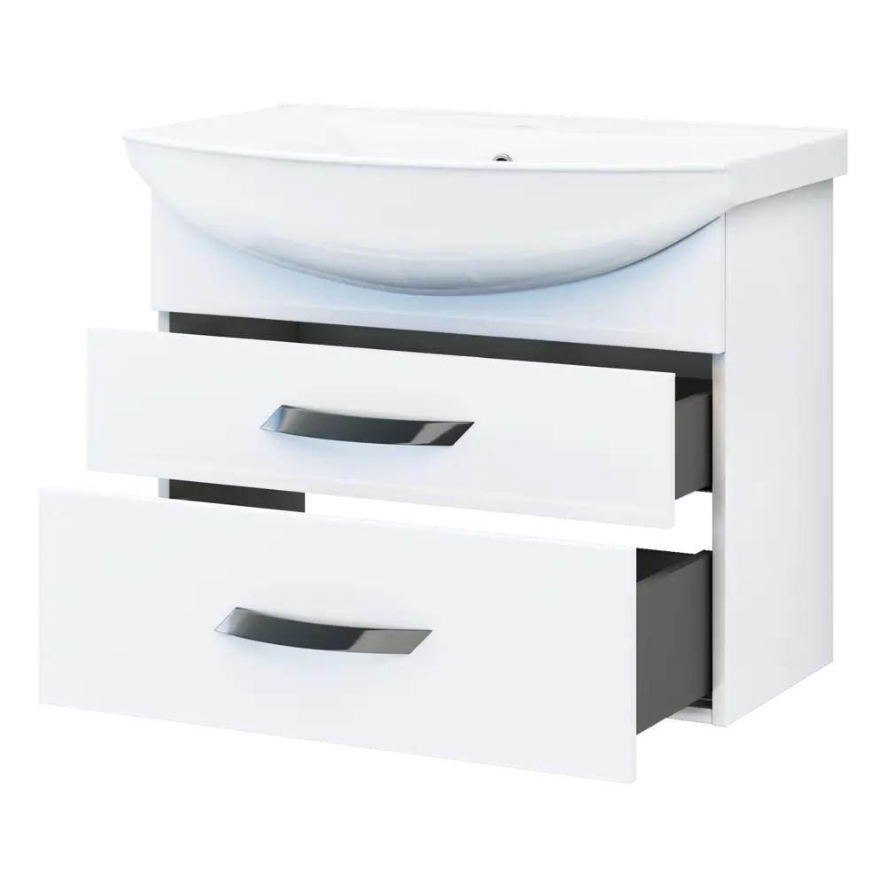 Тумба под раковину Vigo Moss подвесная 75 см, цвет белый STLM-2071506 - Вид №3