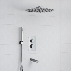 A178644 Thermo Встраиваемый комплект для ванны с верхней насадкой, лейкой и изливом WasserKRAFT