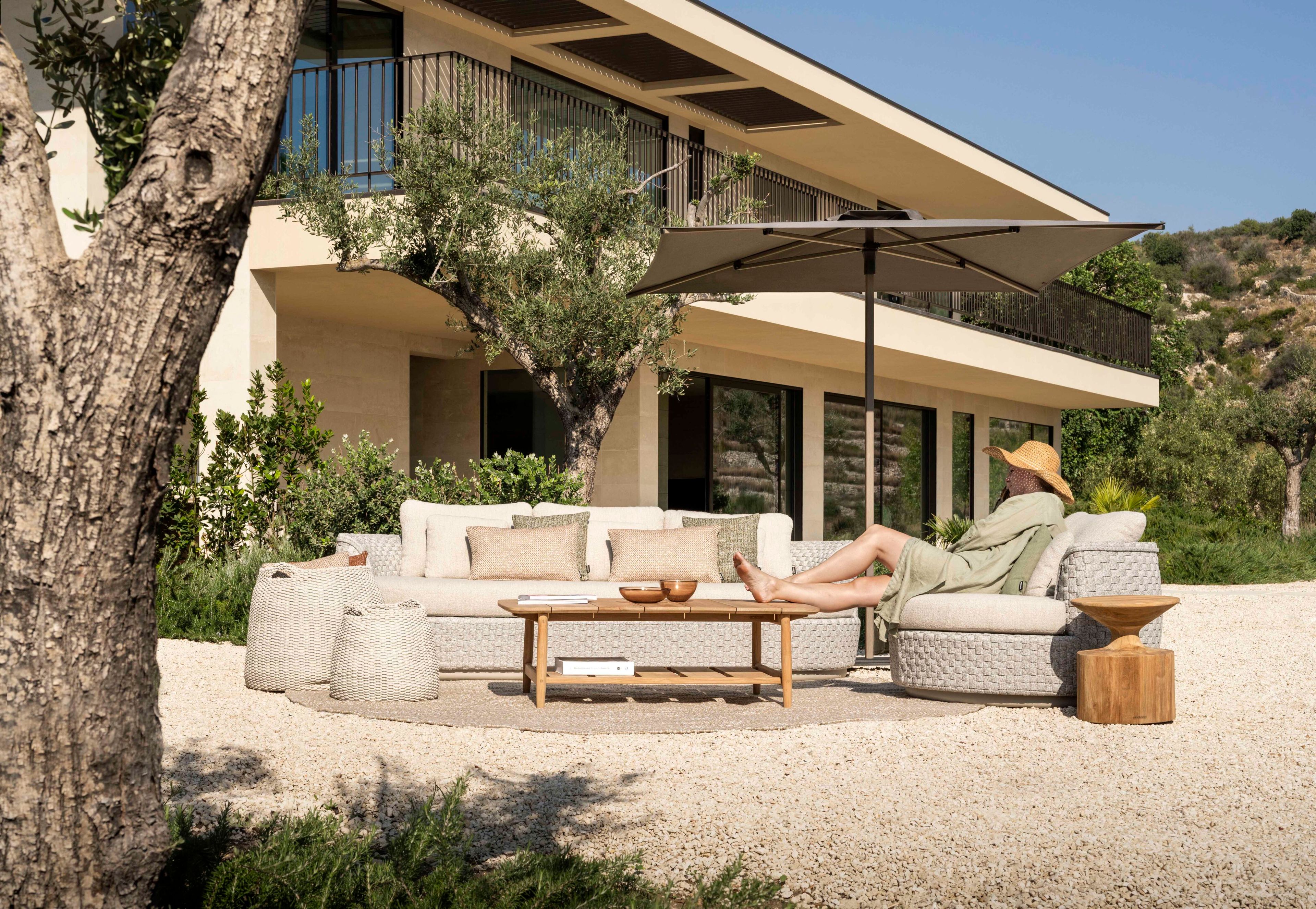 3-местный веревочный садовый диван Jardinico круглый ARCH-00070911 - Вид №1