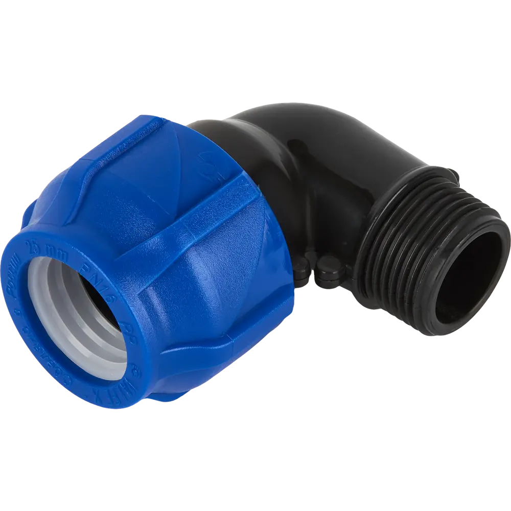 Отвод комбинированный 90° ПНД Valfex 3/4"x25 мм НР 1210012425034 STLM-2150523