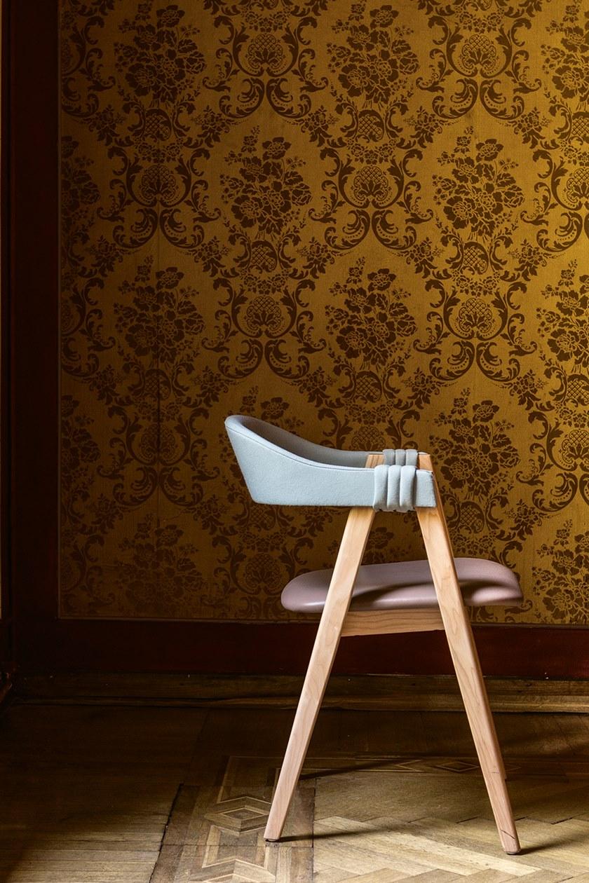 Moroso Штабелируемый деревянный стул с подлокотниками Mathilda sun-id-1407214 - Вид №9