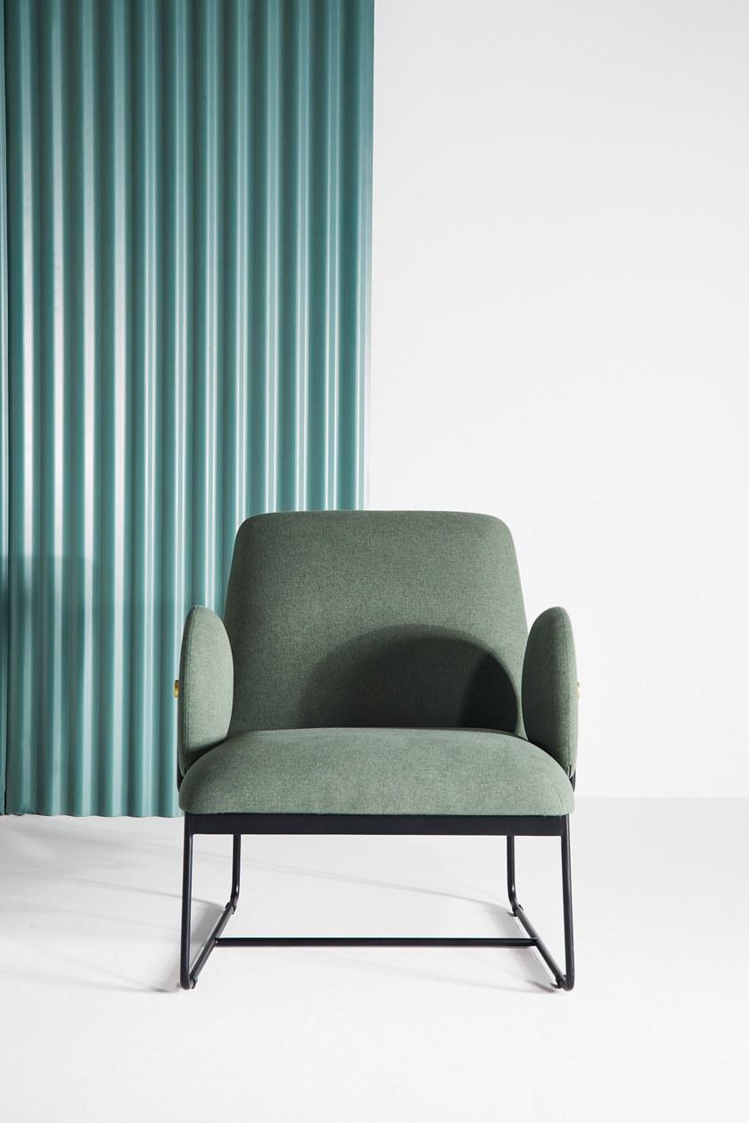 Grado Design Кресло на санках из ткани с подлокотниками Long Lon-ch-lg - Вид №6