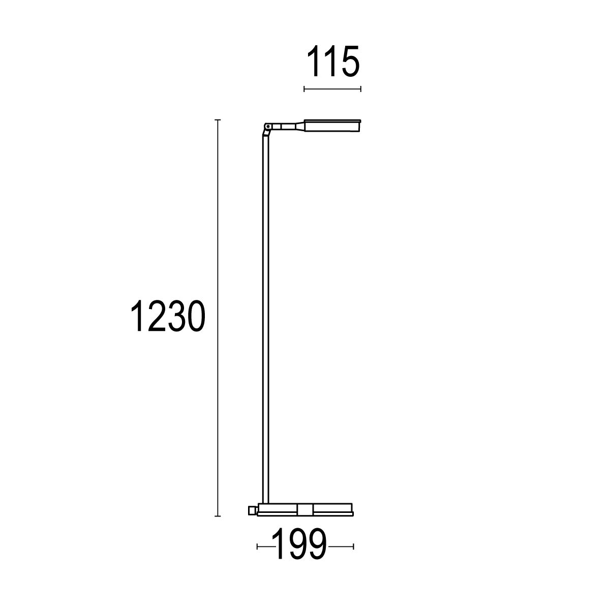 Алюминиевый поворотный торшер Ghidini Lighting ThinThin ARCH-00142402 - Вид №2