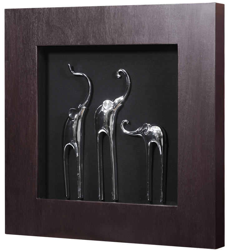 15067A Панно "Три слона 2 (Венге)" LAB.Space 