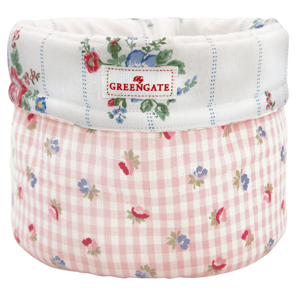 COTBRBVCH1902 Корзина Для Хлеба Viola Check Pale Pink Greengate SS2021 