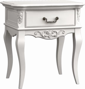 Тумбочка прикроватная белая с ящиком Aletan Provence АЛЕТАН ALETAN - PROVENCE 177775 Белый