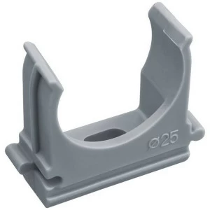 Крепеж - клипса для труб АБС-пластик D25мм