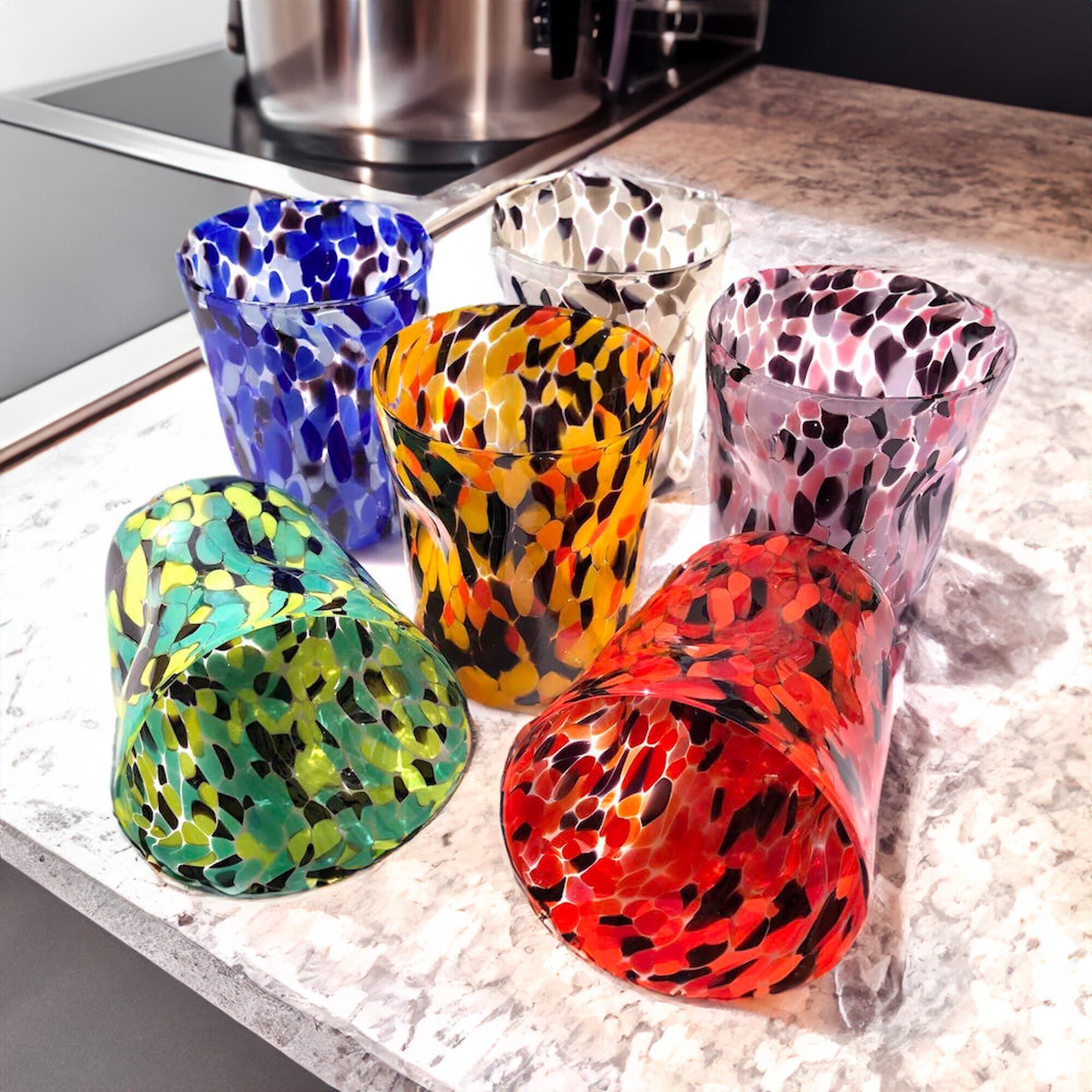 Набор из шести стаканов из муранского стекла ручной работы In Stock YourMurano ARCH-00022328 - Вид №10