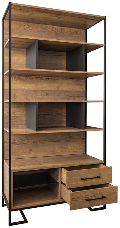 1808 Стеллаж Loft Дуб табак R-HOME 4009290H_Табак+40092902H_Табак - Вид №3