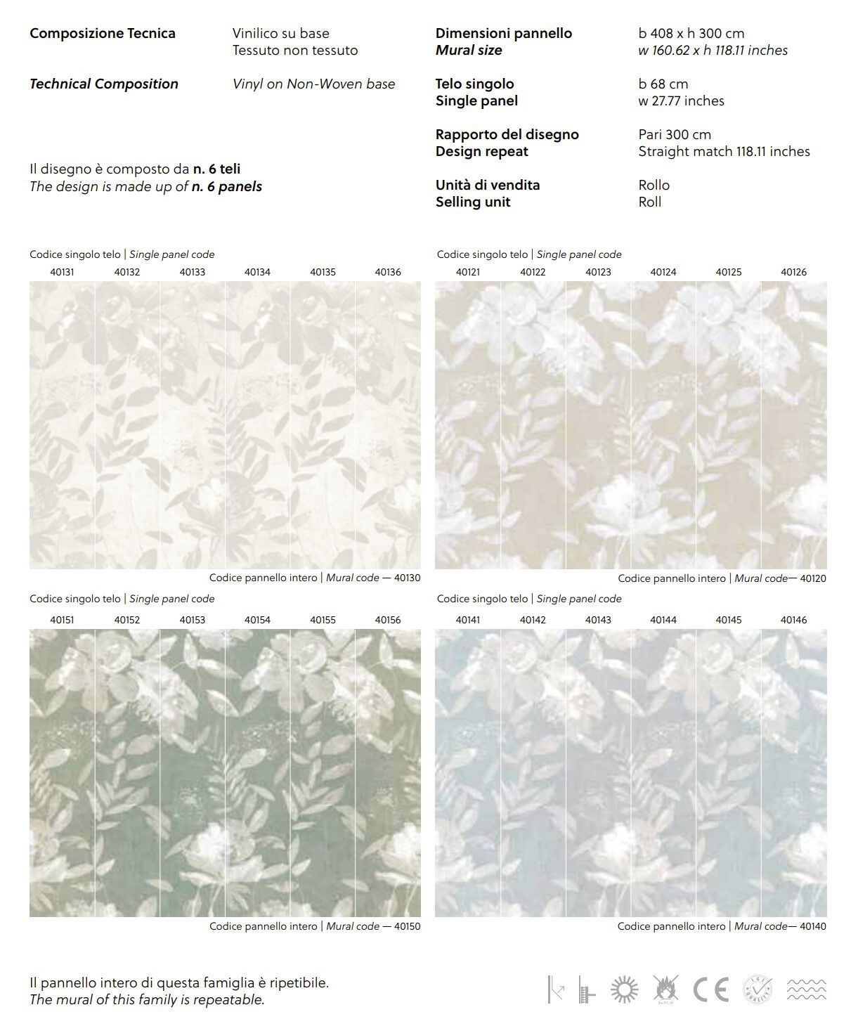 Обои с цветочными мотивами Jannelli&Volpi СП 201 MURALS DECOR ARCH-00081814 - Вид №2