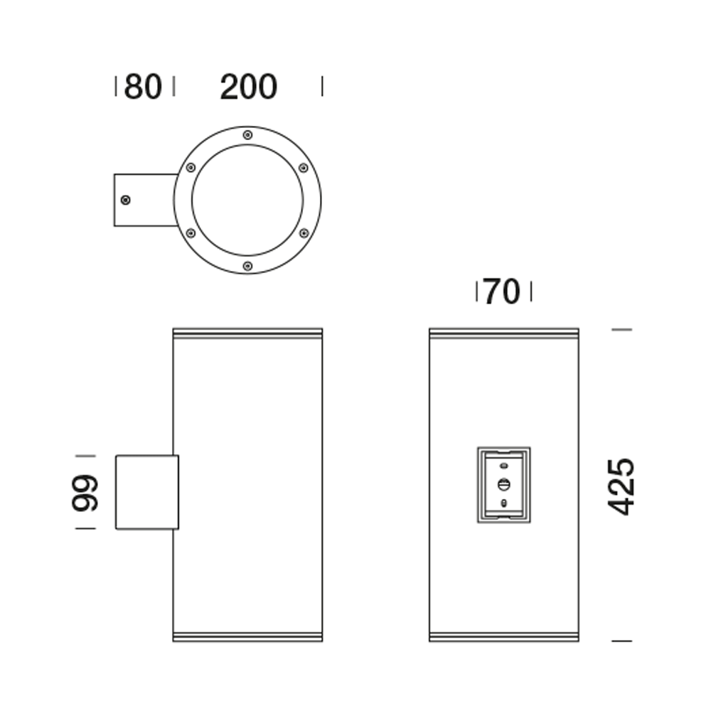 8443465 Подсветка стены Platek MONACO 200  MONACO 200 - LED 4000K 9°/45° (2 lights)  - Вид №6