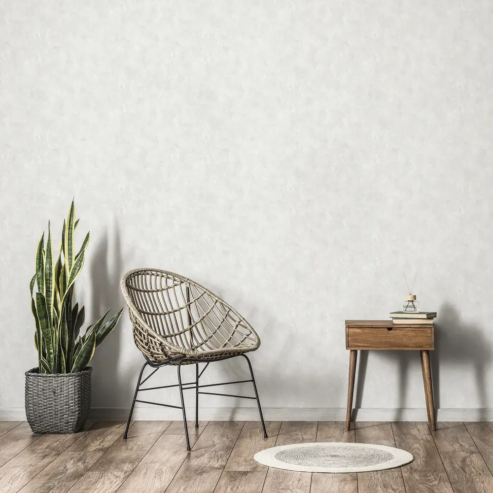 АСПЕКТ РУ Лас-Вегас - флизелиновые обои под штукатурку серо-серебристые 89427226 STLM-1573502 - Вид №2