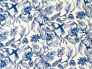 Aldeco Атласная ткань с принтом Tropical vibes