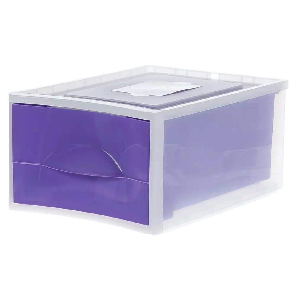 Система хранения Мобиле 26.7x38x17.8 см пластик без крышки цвет фиолетовый MARTIKA STLM-2027541