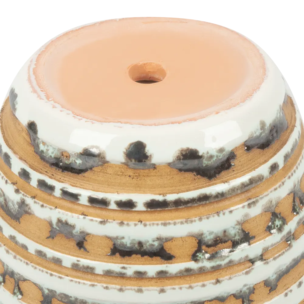 Горшок цветочный Сиена ø14.9 h13.8 см v1.4 л керамика цвет белый Santreyd STLM-2121750 - Вид №2