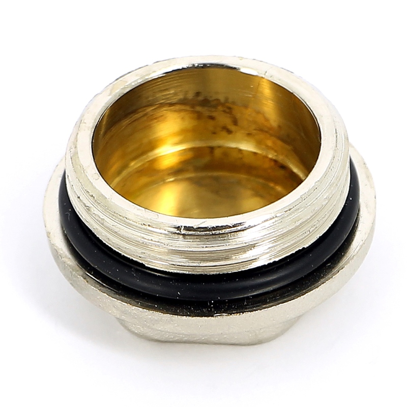 Заглушка Rehau Н 1" для коллекторов RAUTITAN G1, латунь никелир 131655 - Вид №1