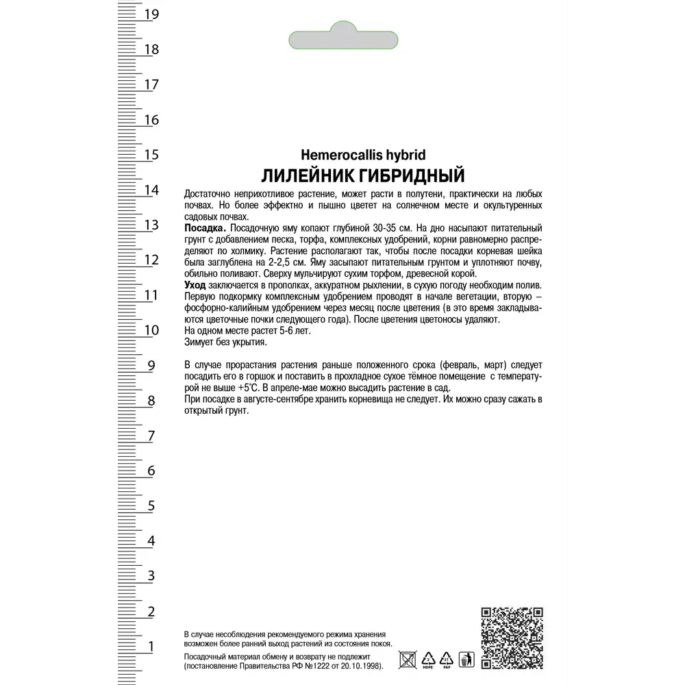 Лилейник гибридный «Тайгер Блад», 1 шт. 82118734 STLM-2198413 Santreyd  - Вид №1