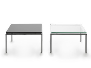Стальной низкий квадратный журнальный столик