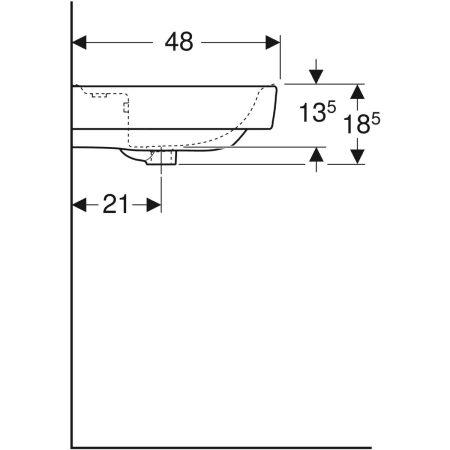501.729.00.1 Накладная раковина Geberit Renova Plan Geberit  - Вид №41